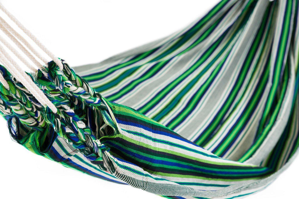 Ecuador Hammock Cotton Green Multicoloured-Ecuador Hammocks-Hammock Heaven