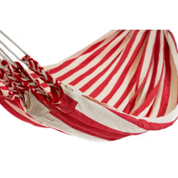 Ecuador Hammock Cotton Red & White-Ecuador Hammocks-Hammock Heaven