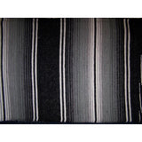 Genuine Mexican Sarape Blankets - Lots of Colours to choose-Sarapes-Two Tone Black-Large-Hammock Heaven