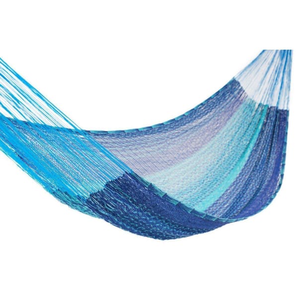 Mexican Hammock Traditional Cotton 2 Tone Blue-Mexican Hammock-Hammock Heaven