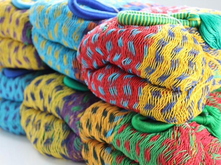 Mexican Hammock Traditional Cotton Multicoloured - Mexican 