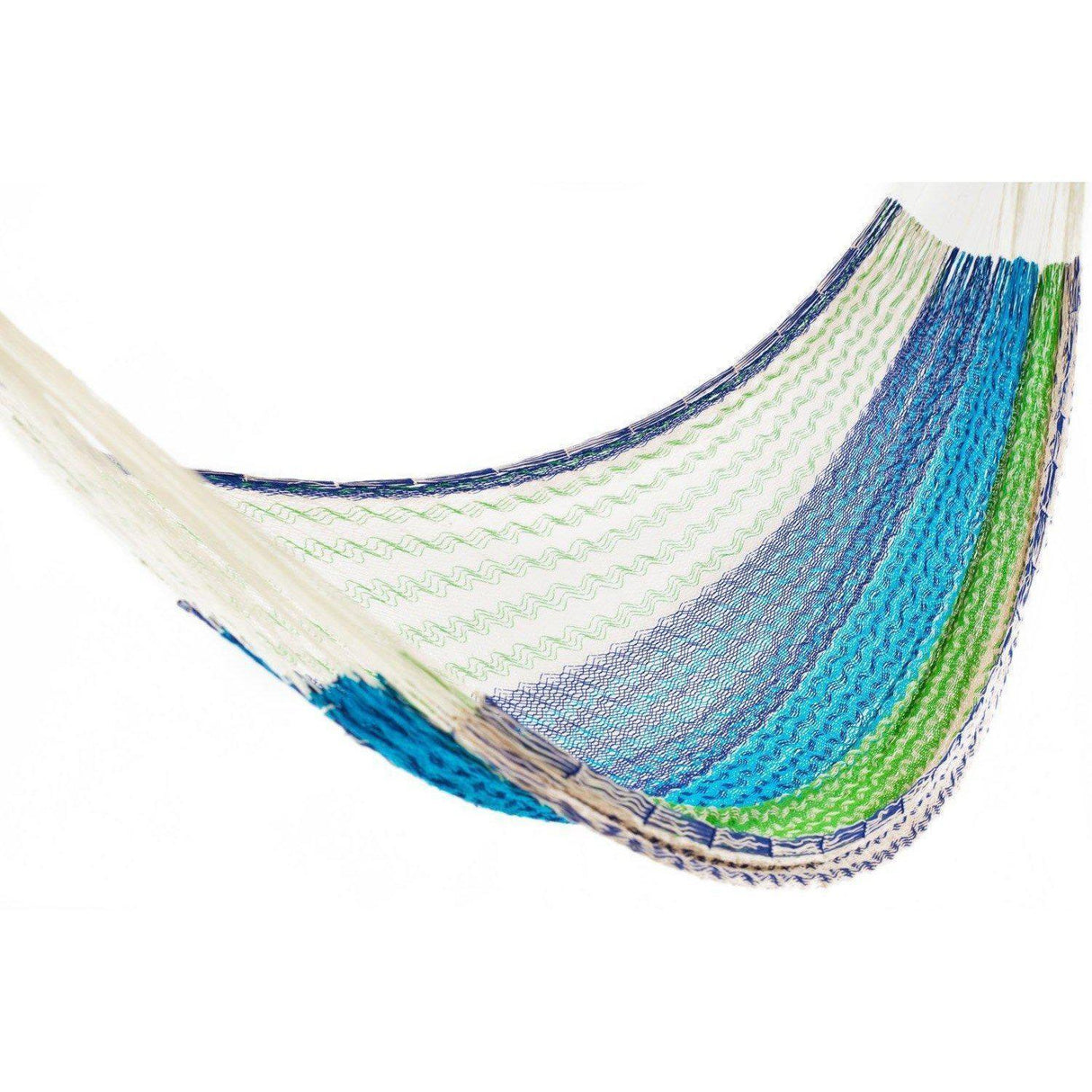 Mexican Hammock Traditional Navy Blue, & White Green-Mexican Hammock-Hammock Heaven